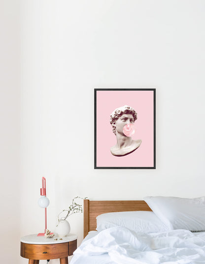 HAUS AND HUES Queen of Hearts Pink Decor Queen of Hearts Poster Aesthetic Pictures for Wall, Aesthetic Pink Modern Art Tween Posters and Girls Pink Wall Decor | UNFRAMED 12” x 16”