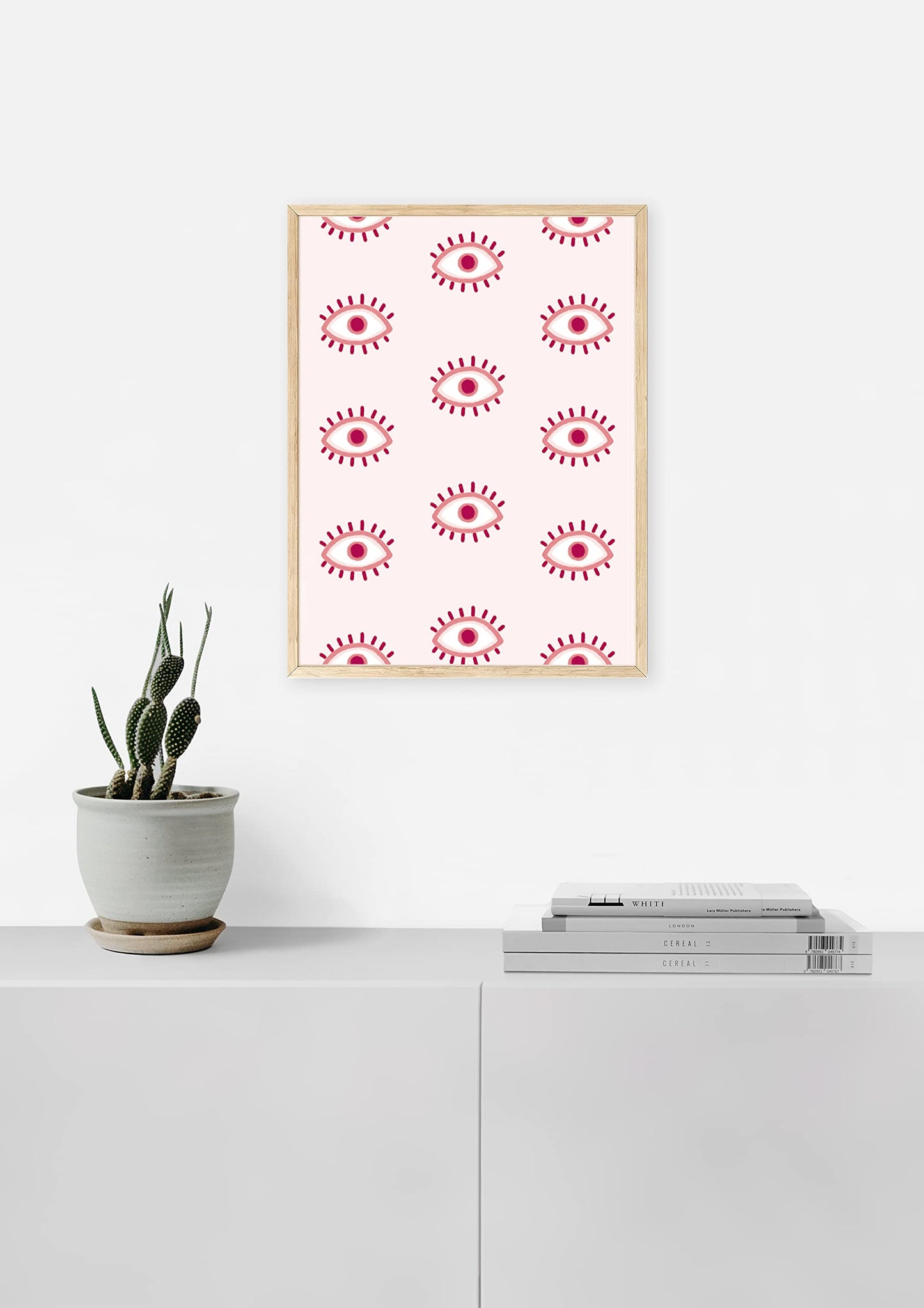 HAUS AND HUES Queen of Hearts Pink Decor Queen of Hearts Poster Aesthetic Pictures for Wall, Aesthetic Pink Modern Art Tween Posters and Girls Pink Wall Decor | UNFRAMED 12” x 16”