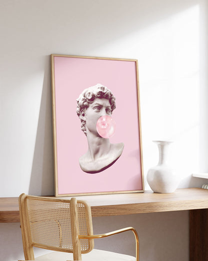 HAUS AND HUES Queen of Hearts Pink Decor Queen of Hearts Poster Aesthetic Pictures for Wall, Aesthetic Pink Modern Art Tween Posters and Girls Pink Wall Decor | UNFRAMED 12” x 16”