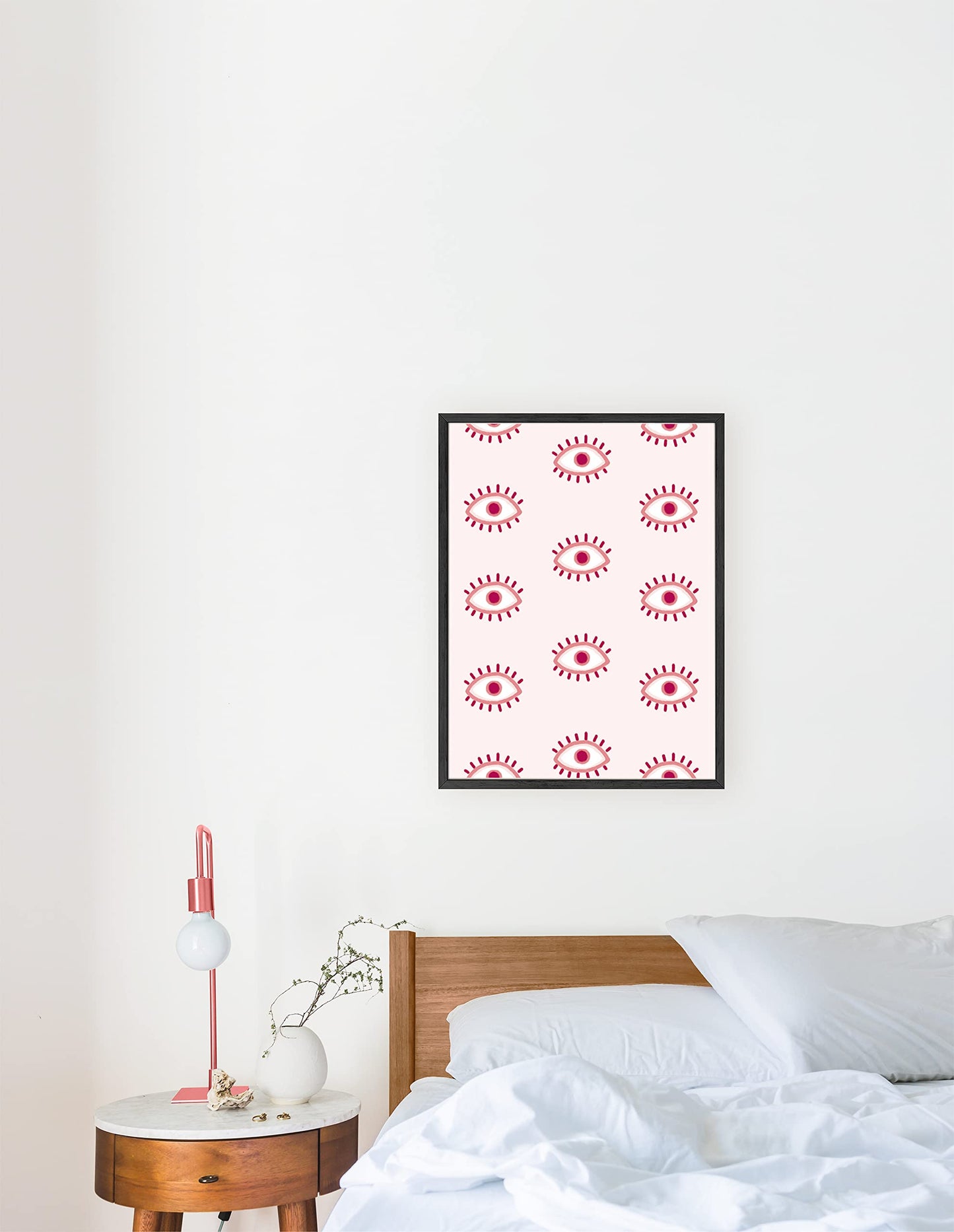 HAUS AND HUES Queen of Hearts Pink Decor Queen of Hearts Poster Aesthetic Pictures for Wall, Aesthetic Pink Modern Art Tween Posters and Girls Pink Wall Decor | UNFRAMED 12” x 16”