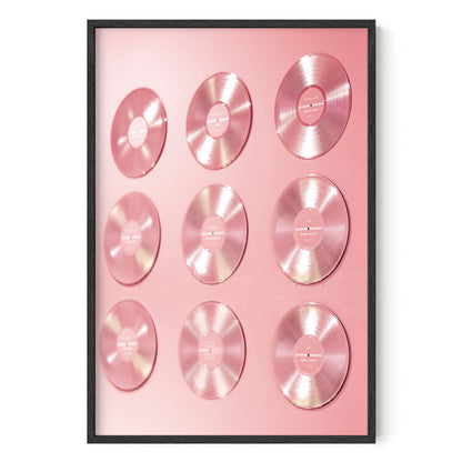 HAUS AND HUES Queen of Hearts Pink Decor Queen of Hearts Poster Aesthetic Pictures for Wall, Aesthetic Pink Modern Art Tween Posters and Girls Pink Wall Decor | UNFRAMED 12” x 16”