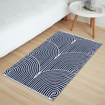 Tiffasea Woven Runner Rug 2'x6', Machine Washable Indoor Outdoor Rugs Cotton Woven Area Rug Hallway Runner Rug Entryway Rug for Living Room/Laundry/Bathroom/Bedroom(Black and White)